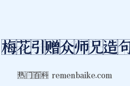 梅花引赠众师兄造句是什么意思的图片